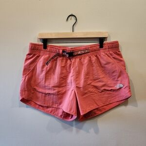 THE NORTH FACE Womens Shorts XL Class V Hike Flashdry Coral w/buckle